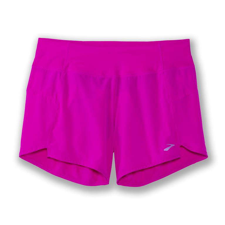 Brooks Chaser 5 Running Shorts - Women's - Magenta (81703-KCPO)